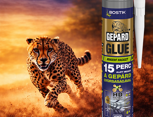 Megérkezett a BOSTIK GEPARD GLUE, a villámgyors és extra erős ragasztó!