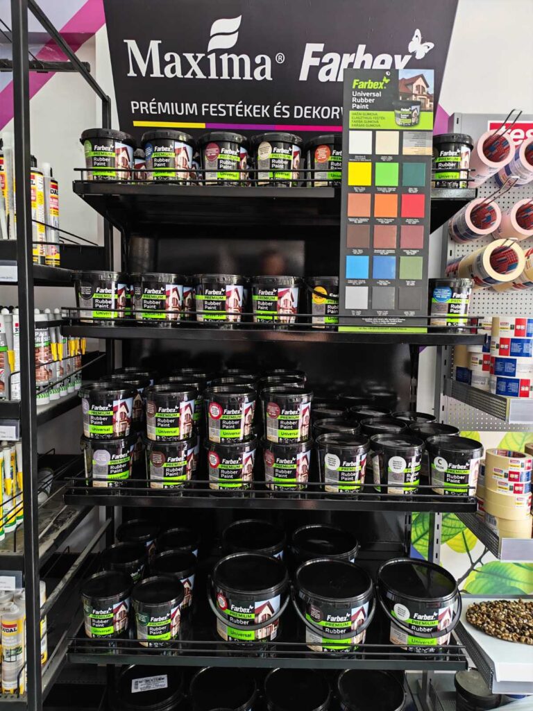 Újra teljes színválasztékban Miskolcon a Farbex Rubber Paint!